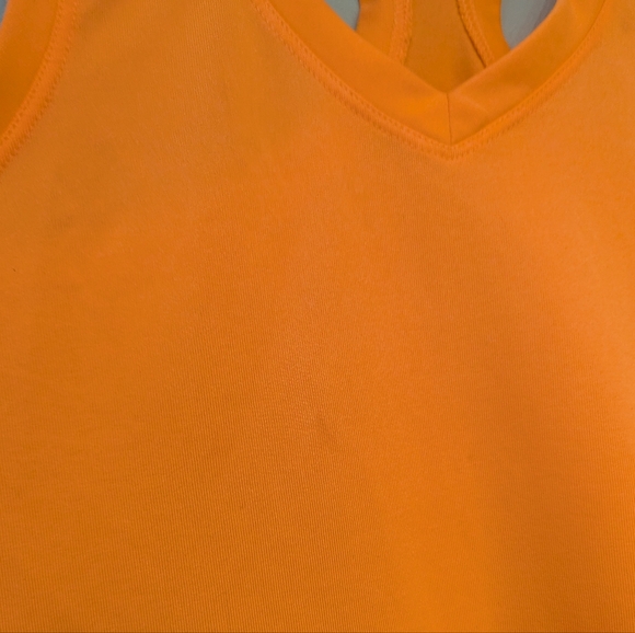 The North Face Vapor Wick Racerback Tank Top Women's Small Neon Orange FLAWS 98 - Picture 7 of 12